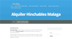 Desktop Screenshot of hinchablesmalaga.com