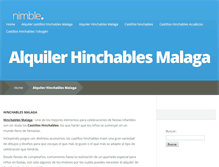 Tablet Screenshot of hinchablesmalaga.com